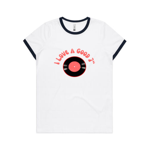 'I Love a good 7"  Ringer Tee Thumbnail
